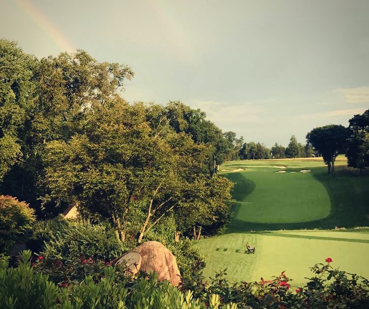 Hole 1 at Aronimink