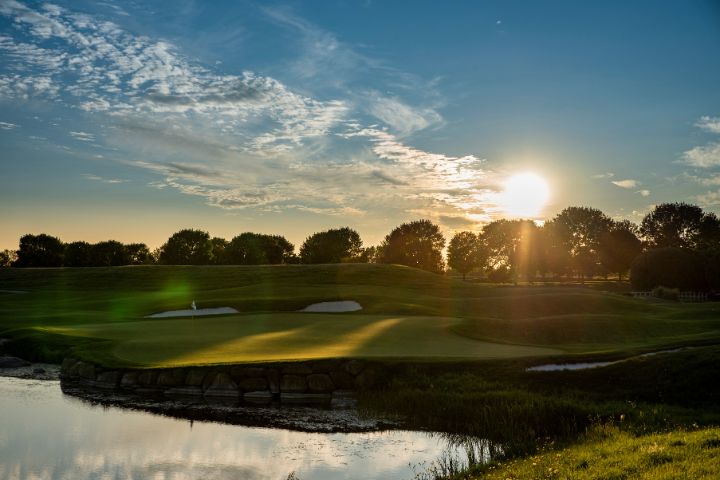 The par-5 18th at TPC Twin Cities