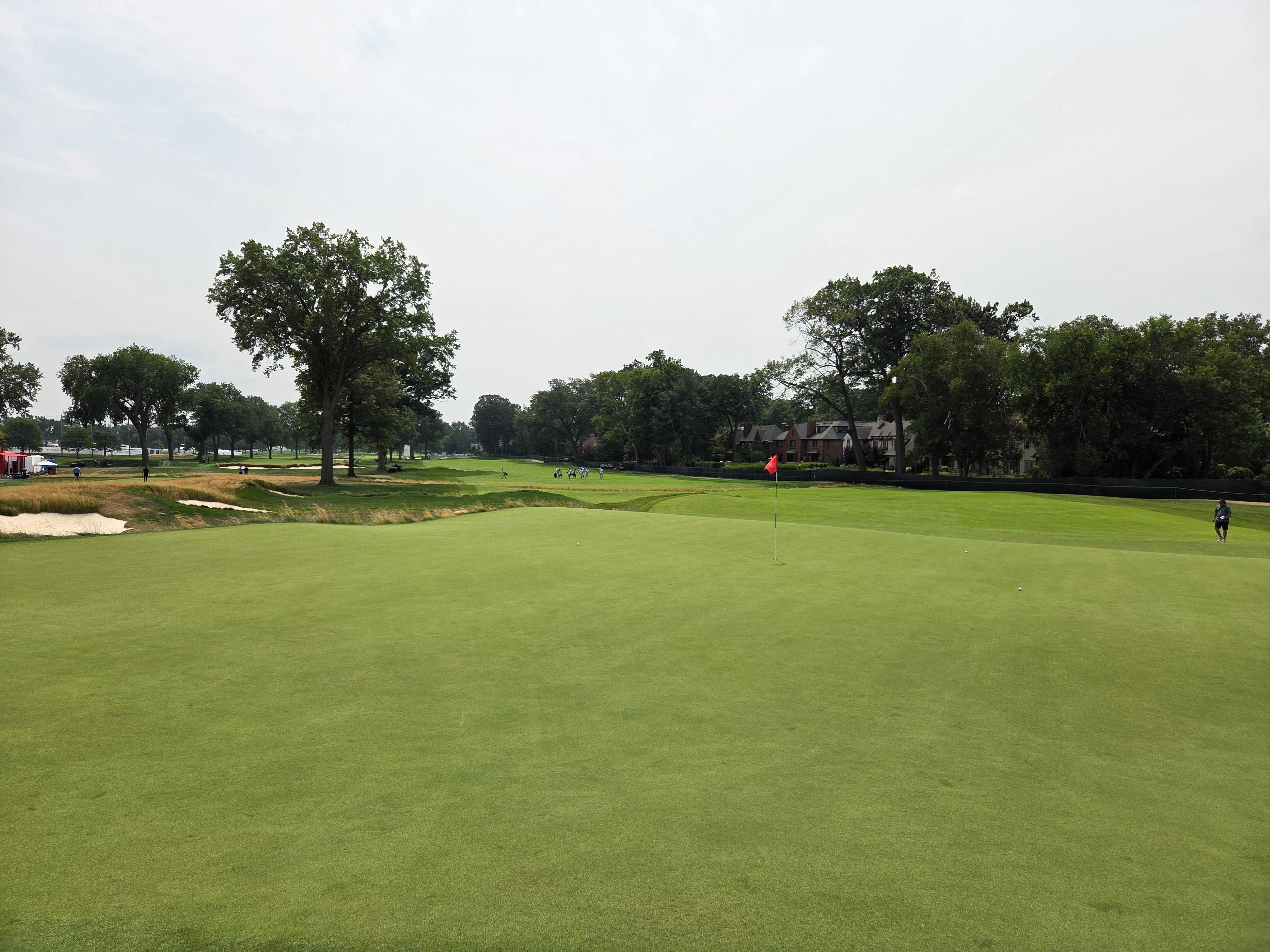 The new 14th green at Detroit Golf Club