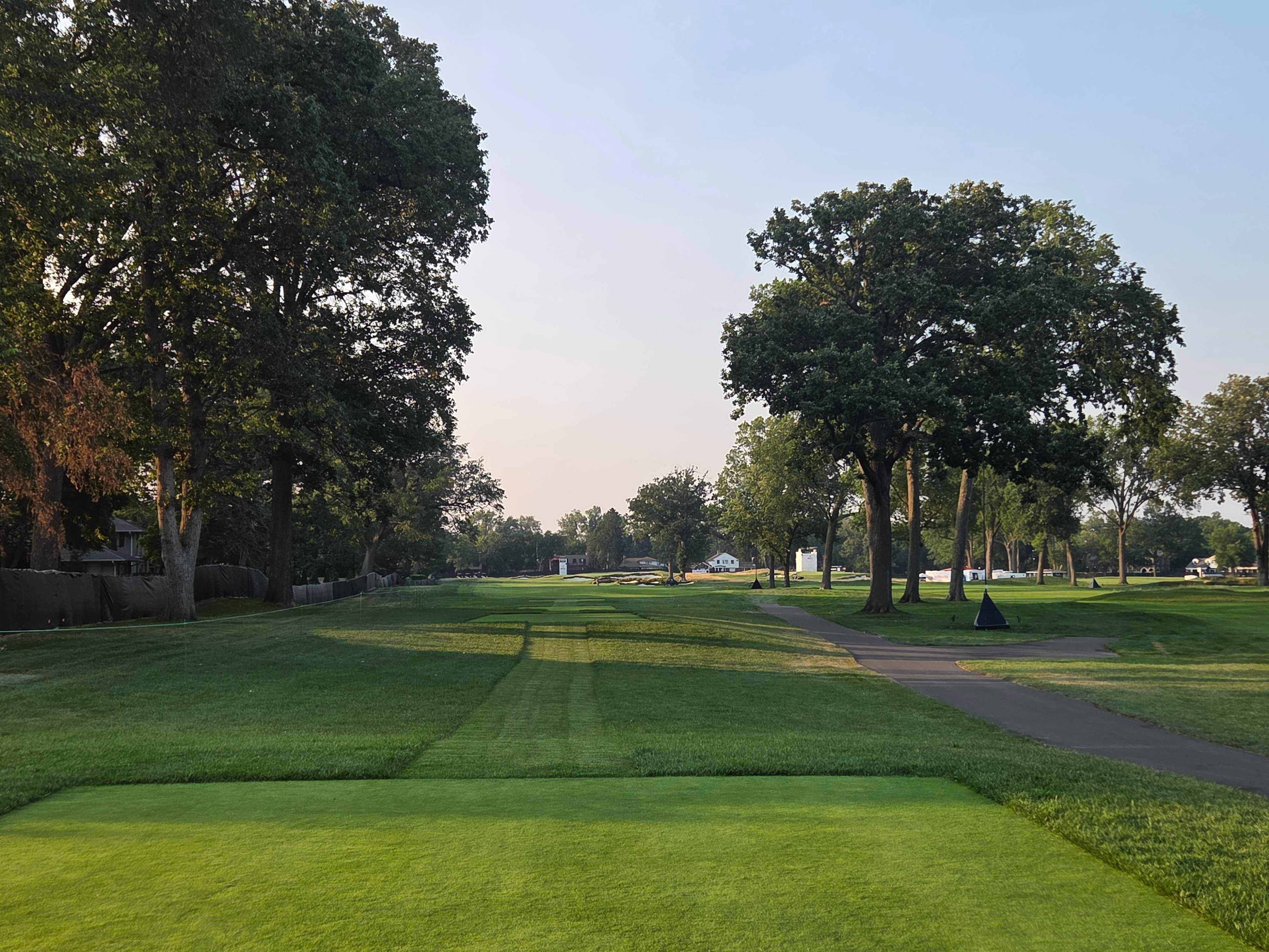 The restored 14th at Detroit Golf Club